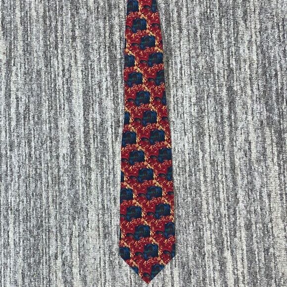 J. Garcia Other - J Garcia Men 100% Silk Tie Necktie Collection Butterfly Red Blue Yellow Abstract